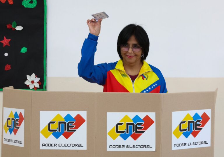 Delcy Rodríguez: Venezuela está votando