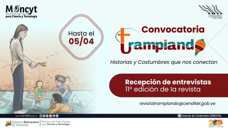 Comienza convocatoria de recepción de aportes para la 11° Edición de la Revista Trampiando de Cenditel