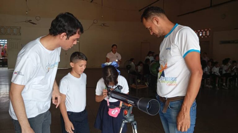En Cojedes realizan jornada formativa sobre astronomía para niños y niñas en la E.P.B. “Eloy Guillermo González”