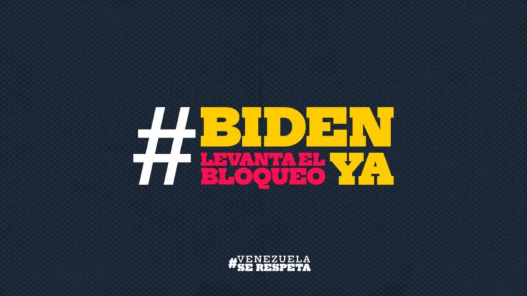 Este miércoles el Mincyt realizará encuentro #BidenLevantaElBloqueoYa