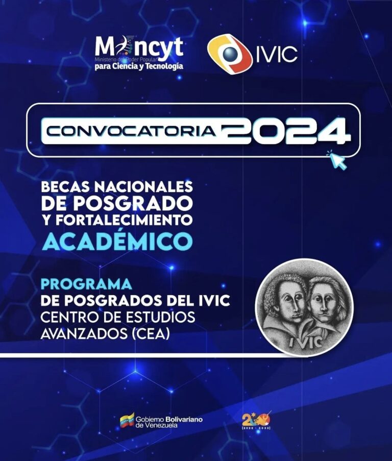 IVIC abre convocatoria de becas para la formación especializada de científicos y científicas