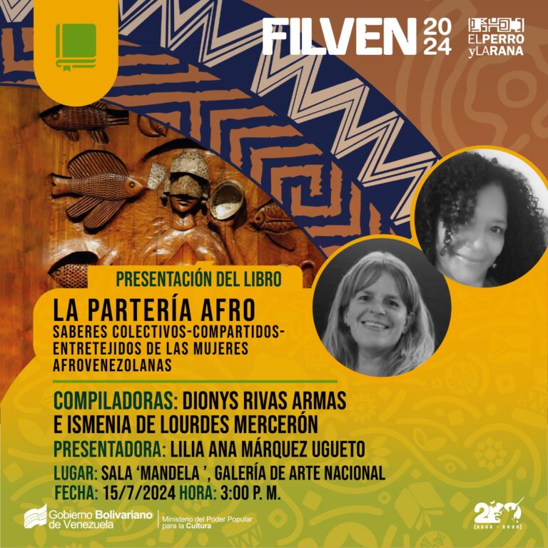 Presentan libro “La Partería Afro» en Filven 2024