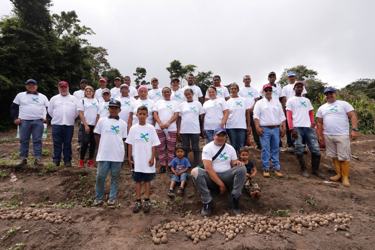 Productores y productoras de la Sierra de Falcón intercambian experiencia de semillas de papa certificadas