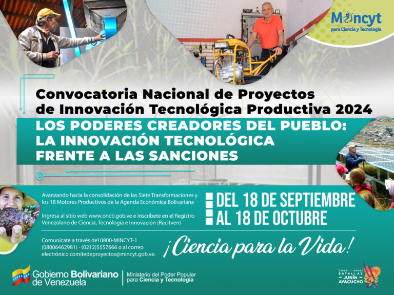 Últimos días para participar en Convocatoria Nacional de Proyectos de Innovación Tecnológica Productiva 2024