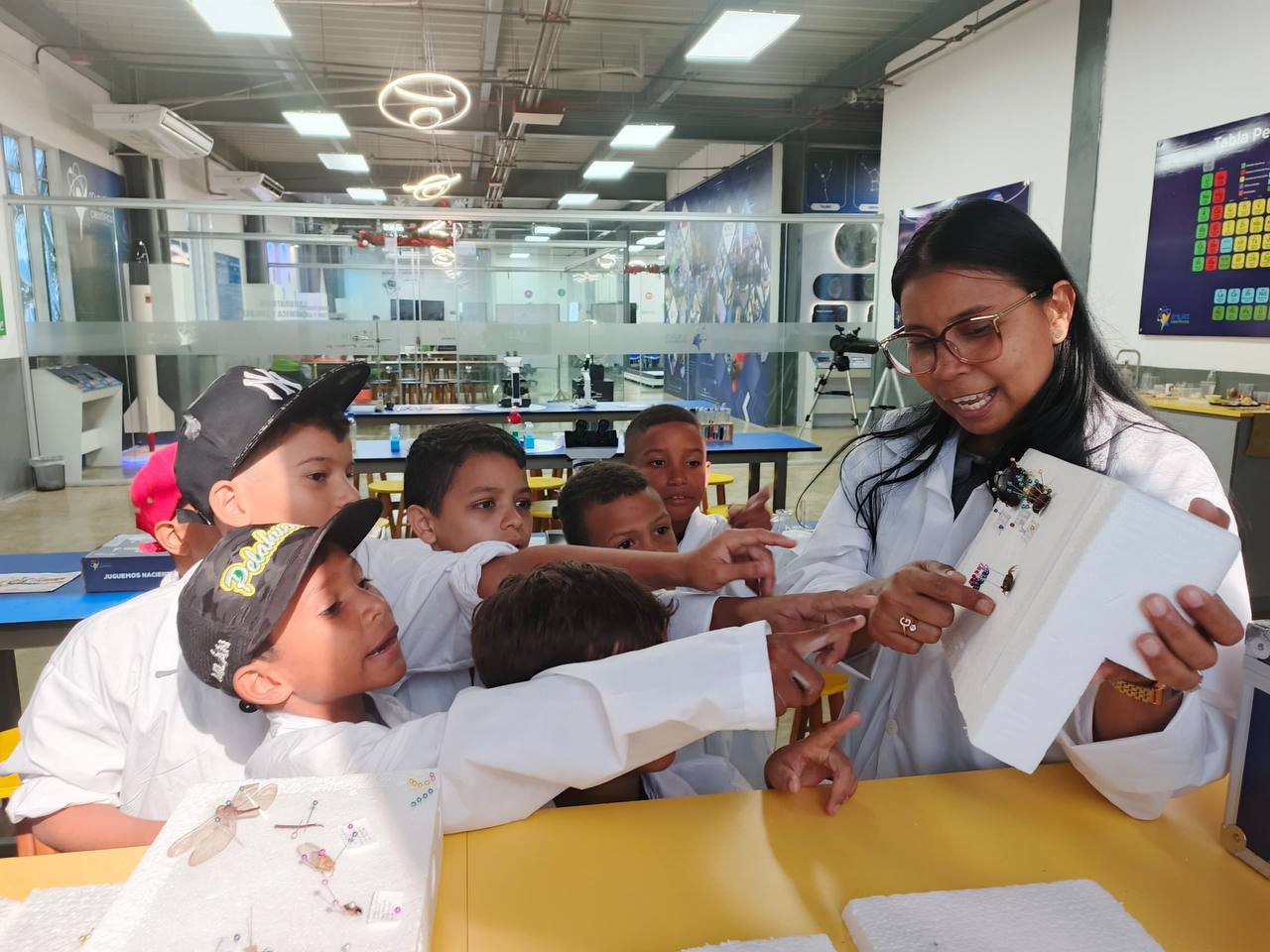 Niños de la Escuela de Béisbol «Pelahuesito» exploran el mundo científico en La Guaira