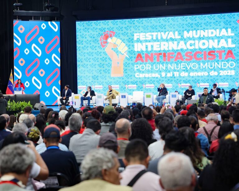 Inicia Festival Mundial Internacional Antifascista en Caracas