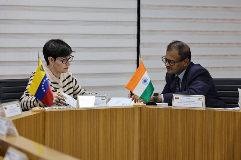 Venezuela e India fortalecen agenda de cooperación científica y tecnológica