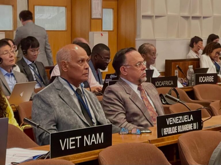 Venezuela reafirma compromiso con el avance de las ciencias oceánicas en la Unesco