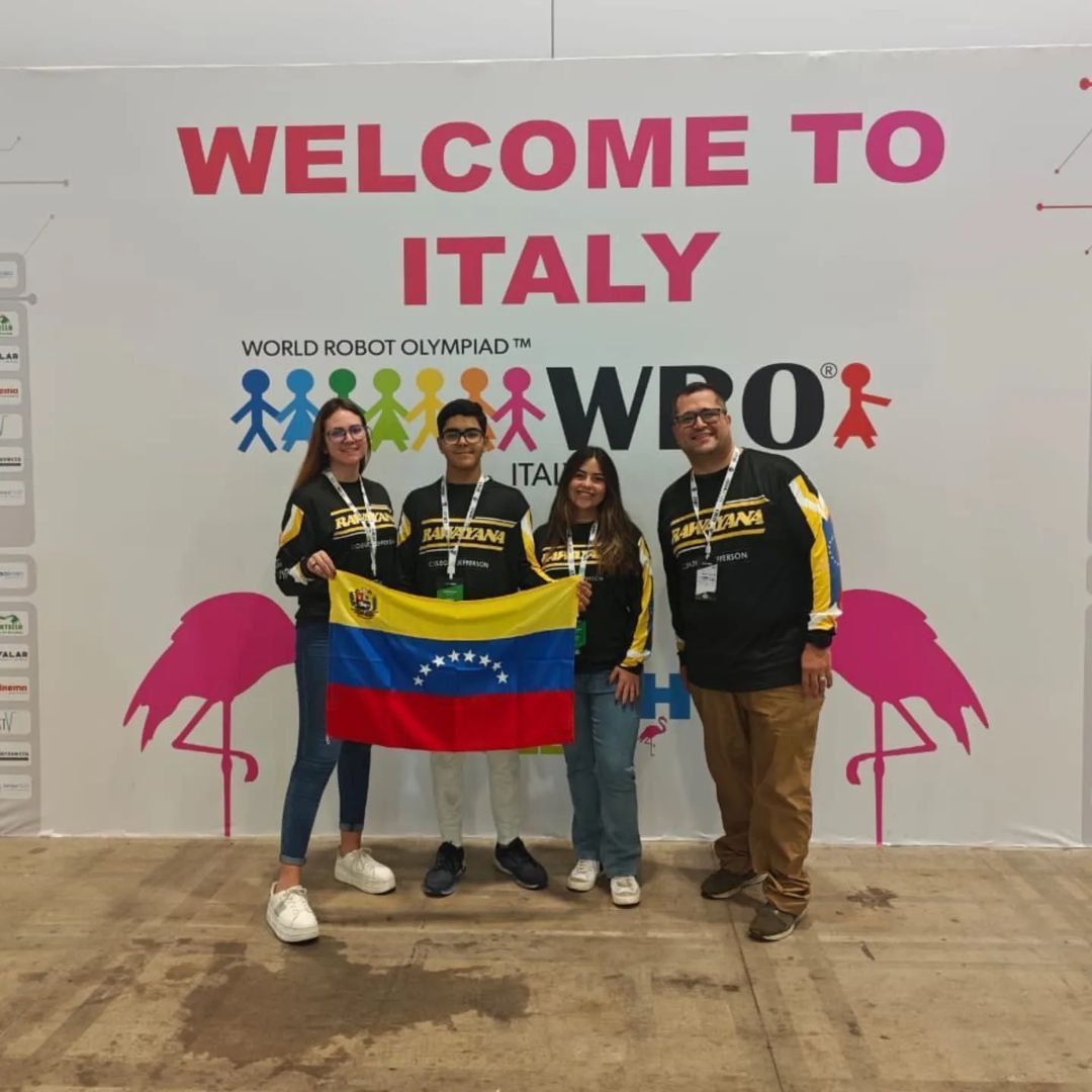 Oro y bronce conquistan jóvenes venezolanos en Campeonato Abierto de Robótica en Italia