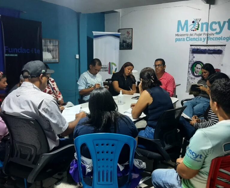 Gabinete de ciencia y tecnología se despliega en Delta Amacuro para el fortalecimiento de la soberanía