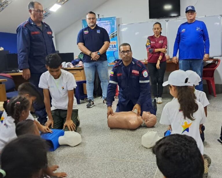 Niños y niñas de Nueva Esparta se capacitaron en primeros auxilios junto a Fundacite