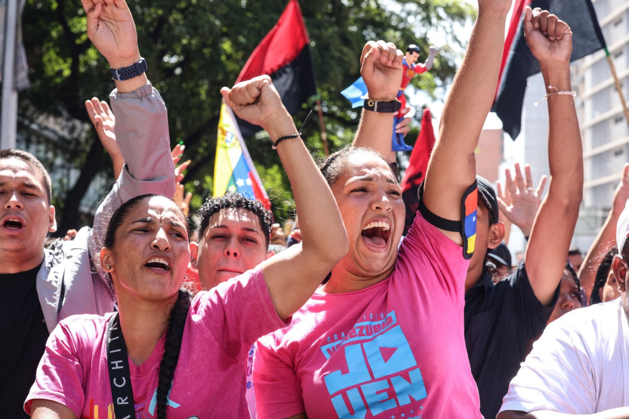 Juventud científica venezolana marcha por la liberación de Nicolás Maduro y Cilia Flores