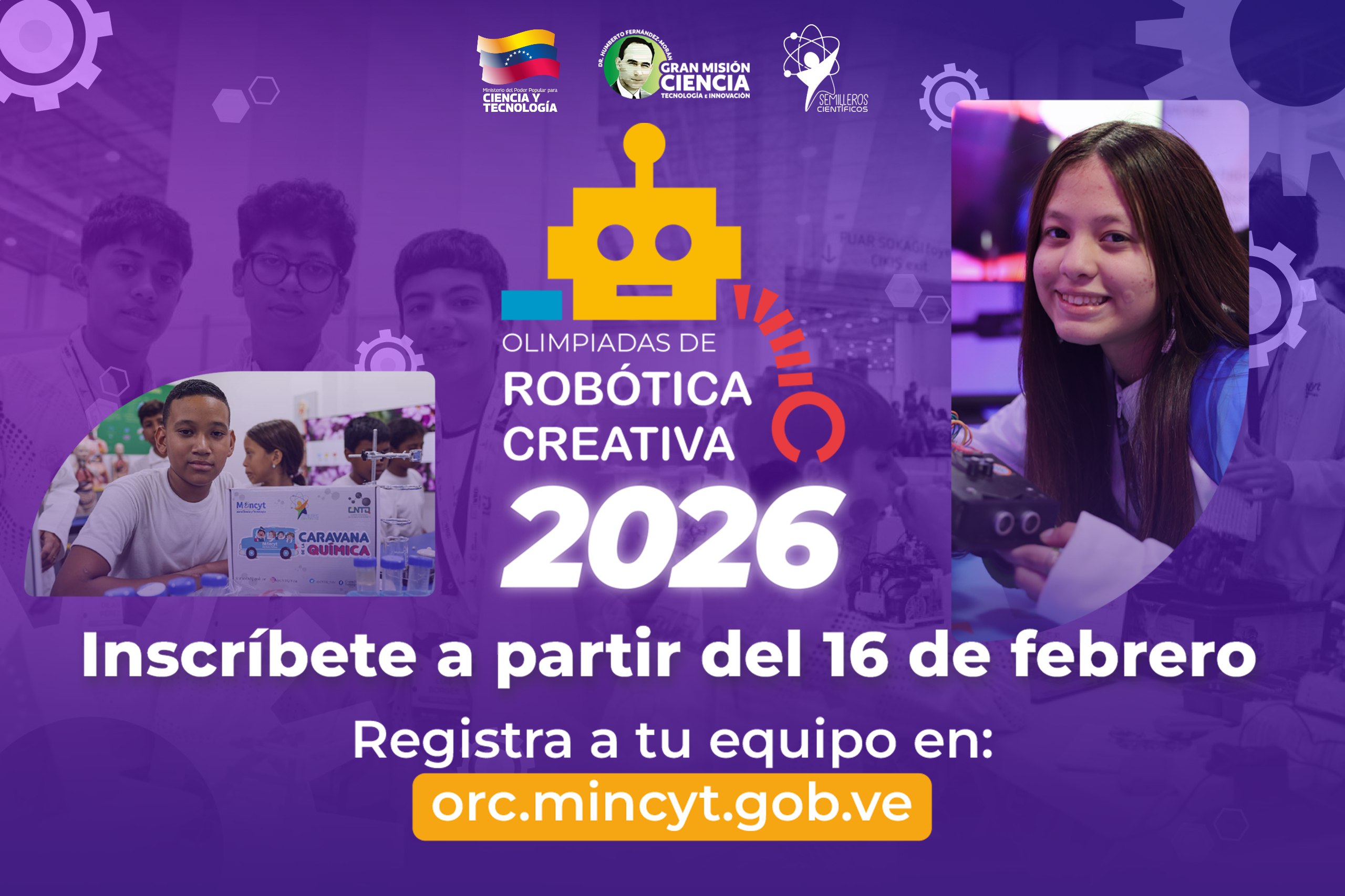 Inician inscripciones para la etapa clasificatoria regional de las Olimpiadas de Robótica Creativa 2026
