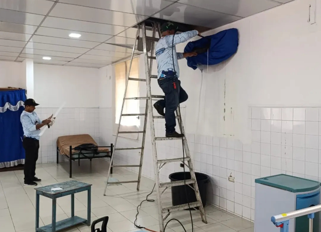 Cayapa Heroica recupera sistemas de climatización en centro de atención para adultos mayores de Delta Amacuro