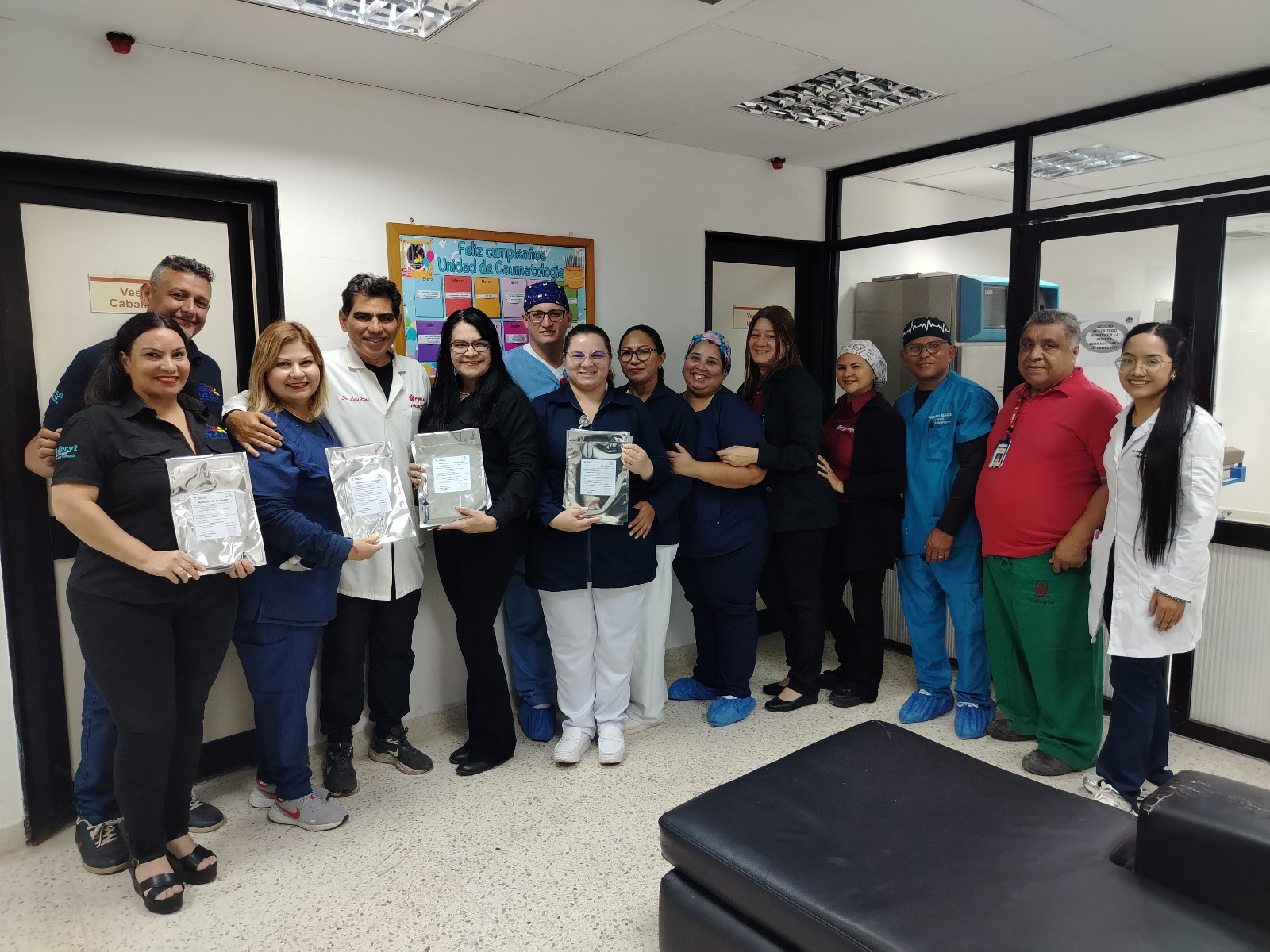 Inzit entregó apósitos de quitosano para pacientes con quemaduras recluidos en hospital de Maracaibo