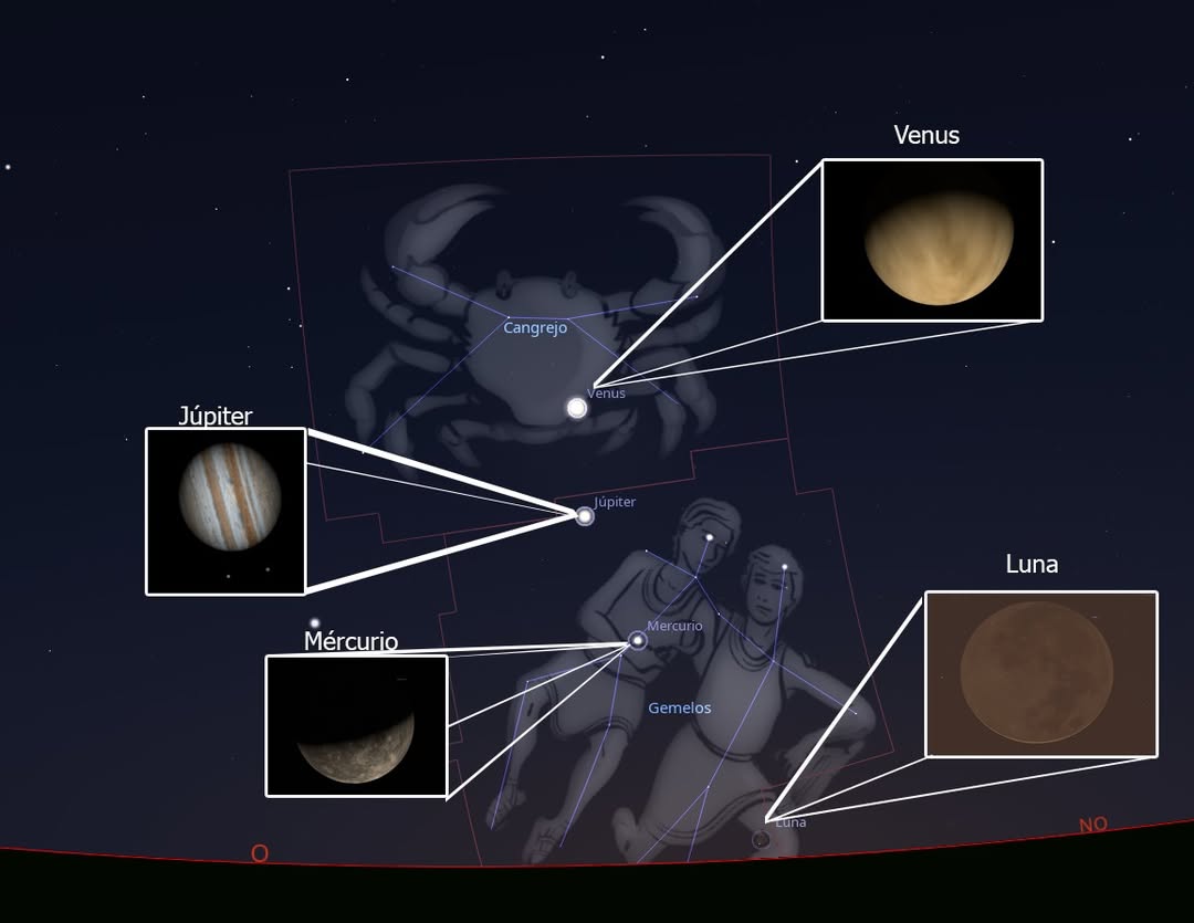 Cidata invita a observar la máxima elongación de Mercurio este 15 de junio