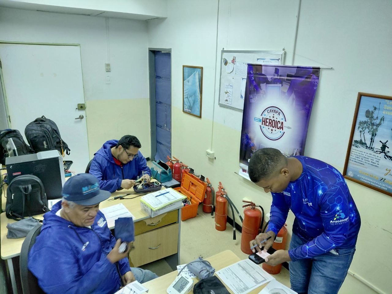 Plan Cayapa Heroica recupera equipos informáticos y médicos en el IPASME Barcelona