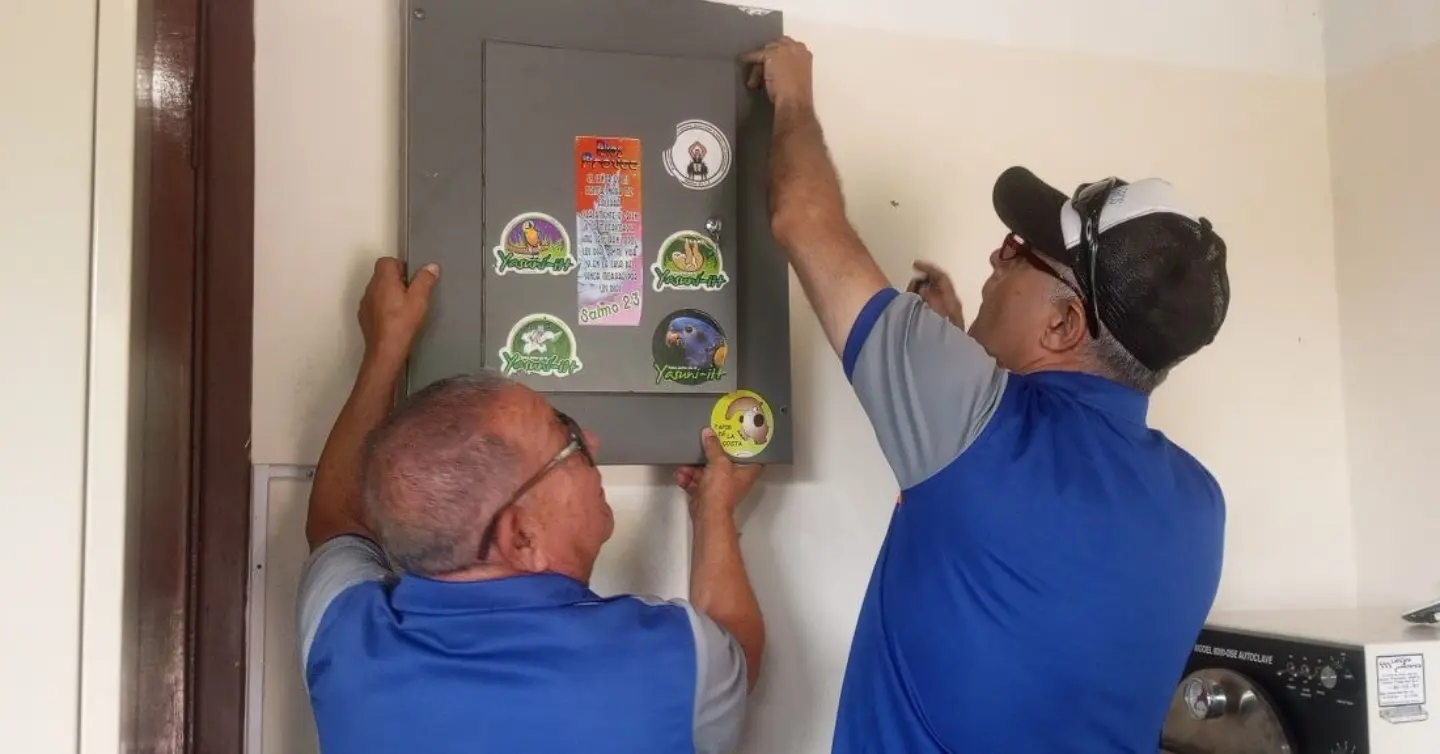 Cayapa Heroica inspecciona el sistema eléctrico del Cenargen en Aragua