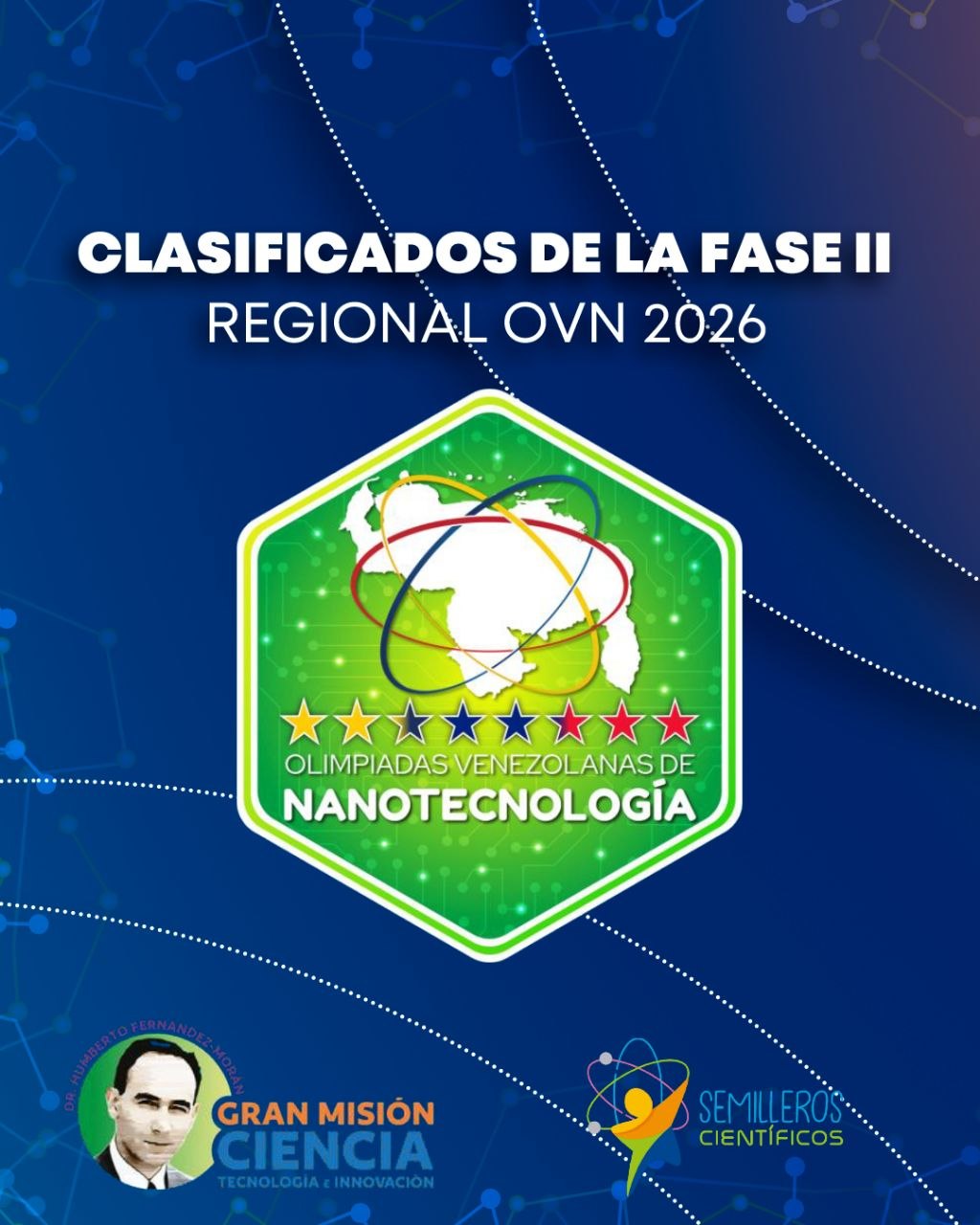 Clasificados de la segunda fase de las Olimpiadas Venezolanas de Nanotecnología 2026